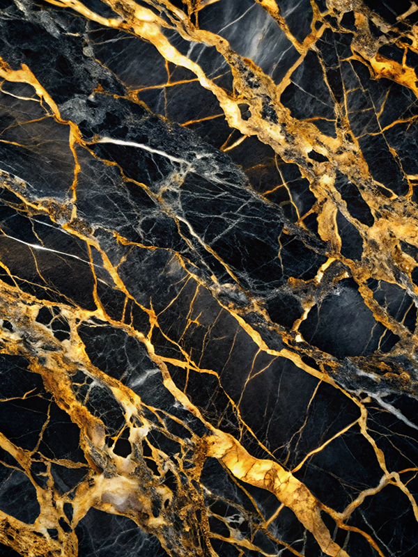 black marble with golden veins ,Black marbel natural pattern for